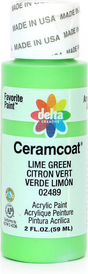 CERAMCOAT Acrylic Paint 59ml 2floz - LIME GREEN